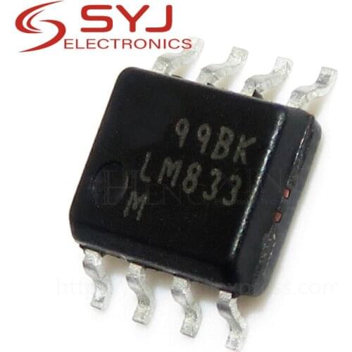 10pcs/lot LM833M LM833MX LM833 SOP-8 In Stock