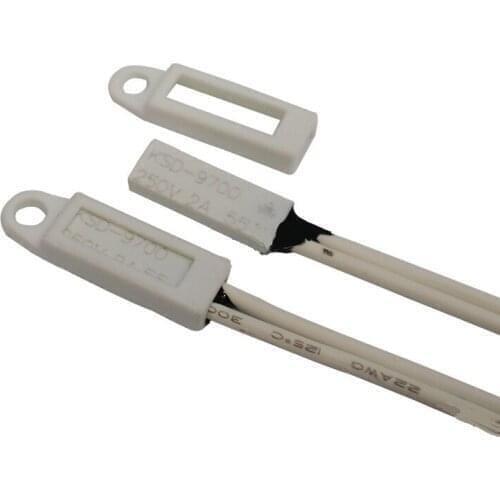 10 PCS Tb02/Ksd9700 Small Volume Thermal Protector 40 Degrees ~ 150 Degrees Normally Closed 2A Thermal Switch Thermostat