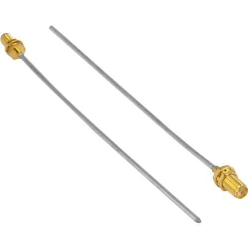 100 Pieces SMA Jack Female Nut Single-end Connector pigtail RG405 cable 10cm