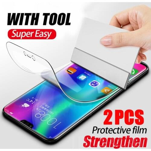 2Pcs Soft Hydrogel Protective Film For Huawei P40 P30 P20 Mate 20 Pro Screen Protector Film For Honor 9X 8X 10 20 30 Pro Film