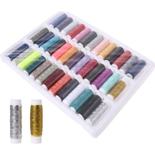 39 color handmade sewing thread, home embroidery sewing machine line box durable sturdy hand stitching