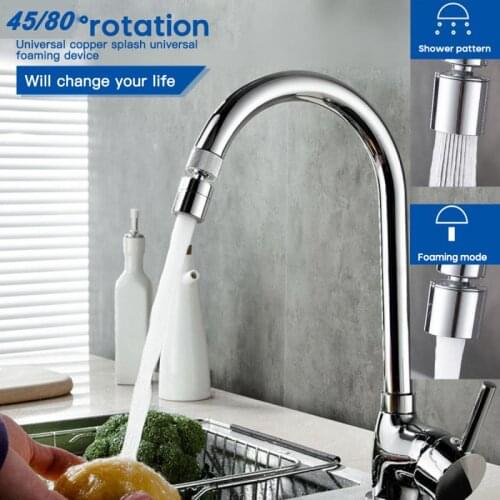 Tap Aerator Universal Splash-proof Swivel Water Filter Faucet Water Sprayer Bathroom Foamer Mixer Aerator For Kitchen Supplies