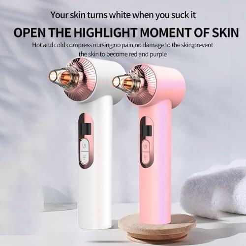 Visual Blackhead Remover Vacuum Pore Cleaner Acne Remover Electric Heating Nose Face Deep Cleansing WIFI Microscope Camera
