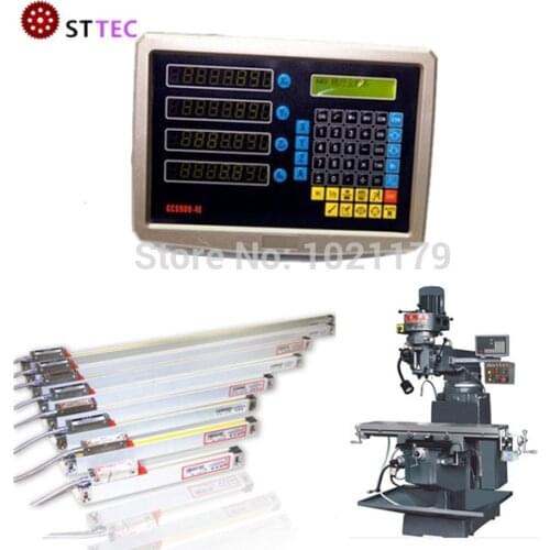 Free shipping 4 axis digital readout dro display reading from linear sensor