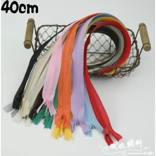 Free shipping! invisible zipper 40CM Skirt Dress back cushion Zipper 3# Mix Color 100pcs/lot DIY Manual Garment accessories