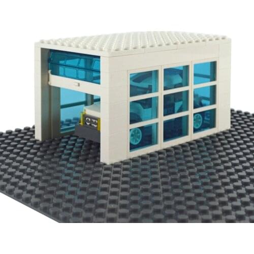 City Car MOC Parts Locking Bricks Classic Car Rolling gate Garage Doors Windows Building blocks DIY Accessories toys for kids