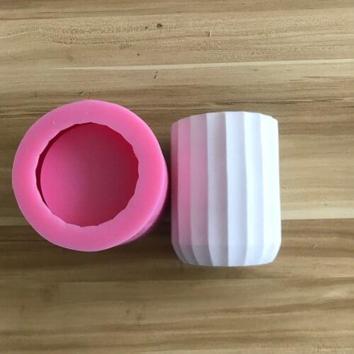 Big Pen Container Box Bottle Mold for Concrete Cement Clay Resin Craft Making Handmade Silicone Pot Mould