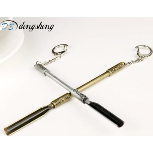 Dongsheng The Lost Tomb notes Luoyang shovel pick Keychain Man Boys Cosplay Jewelry Death Note Key Chains Keyrings for Bags