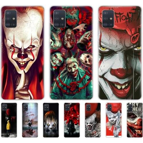 Silicon phone cover case for samsung galaxy A51 A31 A41 A71 A01 A81 A91 A30S A20S A50S M30S M40S coque The Clown Horror IT