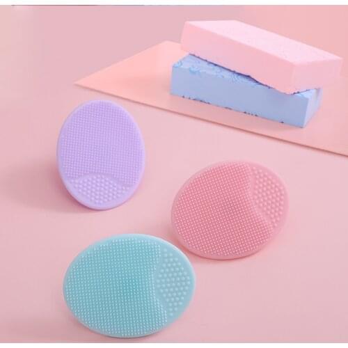 Baby Shampoo Brush Silicone To Remove Dandruff Baby Shower Sponge Bath Cotton Childrens Scrubbing Artifact Newborn Supplies