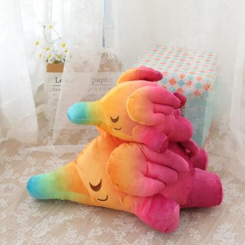 40 / 68cm Cute Color Elephant Plush Stuffed Animal Toy Pillow Home Decoration Childrens Boys and Girls Gift