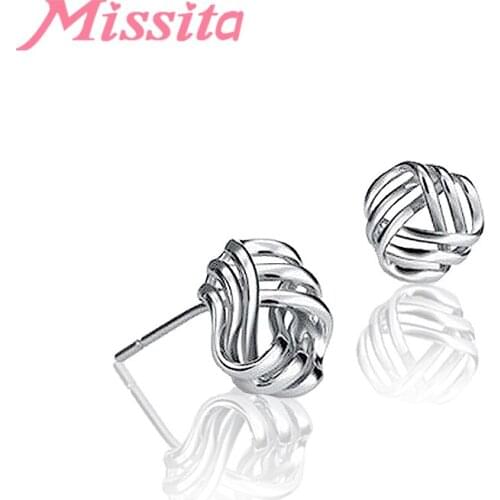 MISSITA 2019 New Fashion Exquisite Fashion Triangle Stud Earrings Lovely Rhyme Earrings For Woman Anniversary Jewelry Gift