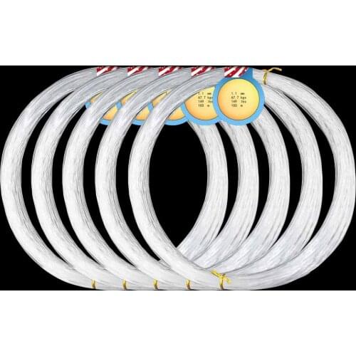 Nylon Fly Fishing Line 13.6-396LB 500M 0.3-2.0mm Blue/White Super Strong Monofilament Main Fast Sinking fish Line