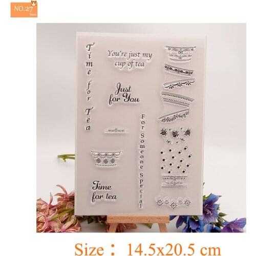 2021 New Clear Silicon Stamps Stencil for DIY Scrapbooking Card Making Photo Album Decora Transparent Craft Dies