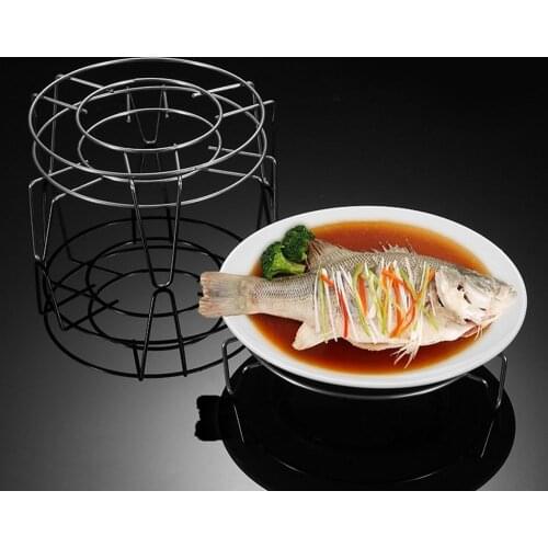 Stainless Steel Pot Steaming Rack Round Durable Multi-Purpose Steam Tray Cookware Stock Cooking Stand Kitchen Accessories