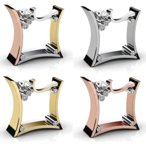 Milangirl Modern and Mix Two Tone Rings for Men Women Fashion Design Jewelry New Accessory Ring s