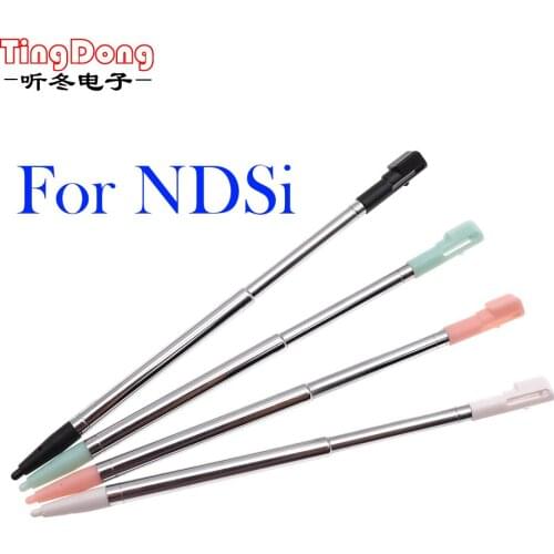 TingDong 4 Color Retractable Metal Touch Screen Stylus Pen Set For Nintend For Nintend DSi NDSi Gaming Accessory
