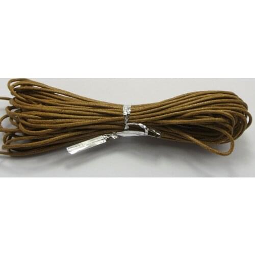 50 Meters Coffee Waxed Cotton Beading Cord 1.5mm Macrame Jewelry String