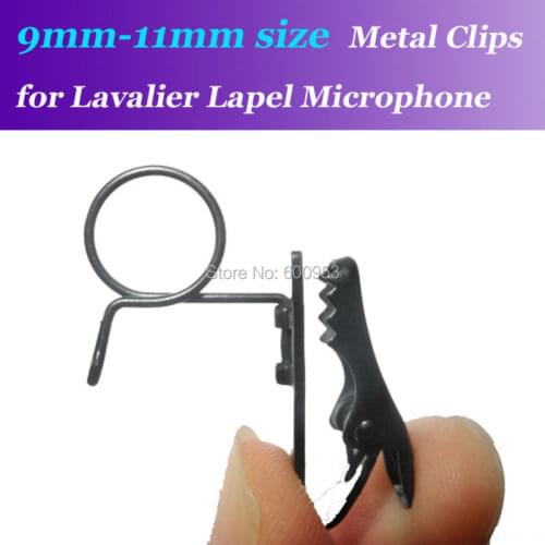 9mm-11mm Size Spare Replaceable Mic Clip for Audio-Technica etc. Lavalier Lapel Microphones