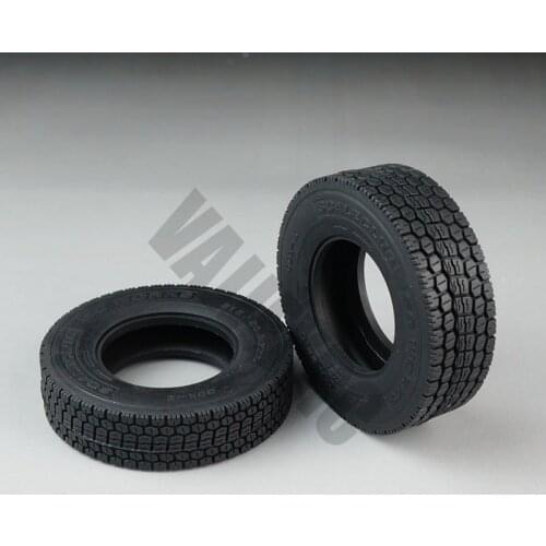 1pair of Rubber Tires for 1/14 Tamiya Remote Control Truck Tractor