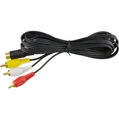 10pcs a lot RCA AV Cable for SEGA Saturn SS (Gold Plating)