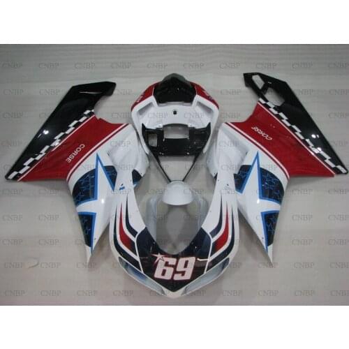 1198 2007 - 2011 Plastic Fairings 848 2008 Fairings 848 2010 Blue Star Star Fairing Kits