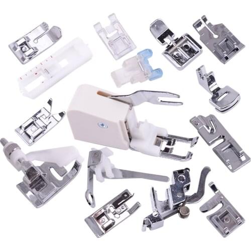 15Pcs Good Quality Low Shank Snap On Presser Foot set Fit For Brother Singer Domestic Janome Sewing Machine