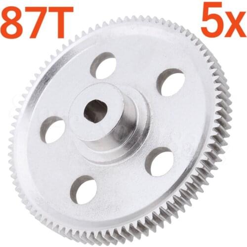 5Pcs For HSP Pangolin 94180 Metal Reduce Gear 87T Spur Gear 18024 RC 1/10 Remote Control Model Car Rock Crawler Climber