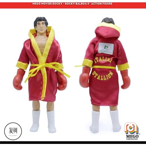 8inch Mego Super Hero Rocky Balboa PVC Action Figure Toy Doll Gift