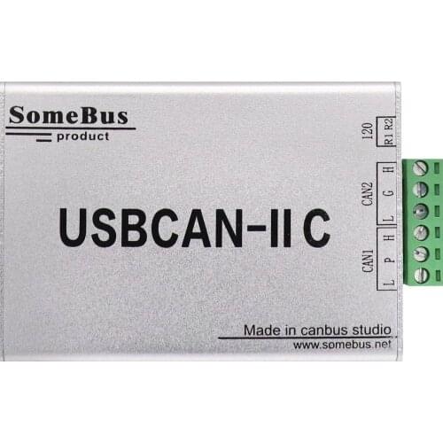 GCAN USBCAN-II C CAN-bus analyser/communication interface card,Industrial USB to CAN box,CAN data analysis tool