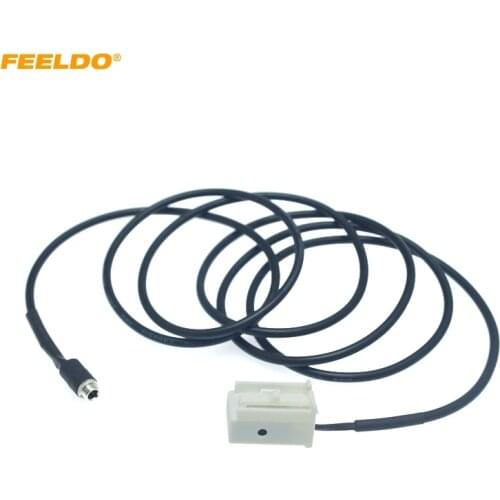 FEELDO Car Audio Radio MP3 AUX-IN Adapter Cable for BMW E39 E53 X5 E60 E61 12-Pin Port AUX Wire Harness Cable #HQ5807