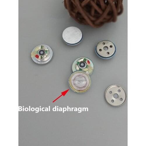 Biological diaphragm 10mm speaker, ring iron dynamic coil bass matching unit 2pcs