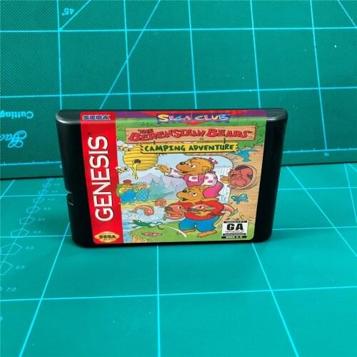 The Berenstain Bears Camping Adventure - 16 bit MD Games Cartridge For MegaDrive Genesis console