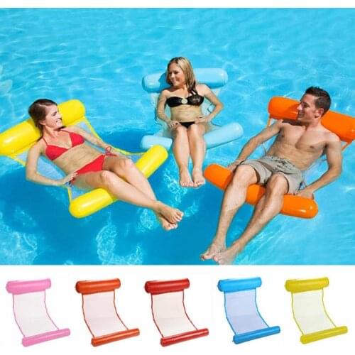 Summer Inflatable Floating Row Pool Air Mattresses Beach Foldable Swimming Pool Sleeping Chair mattress Hammock Water Sports