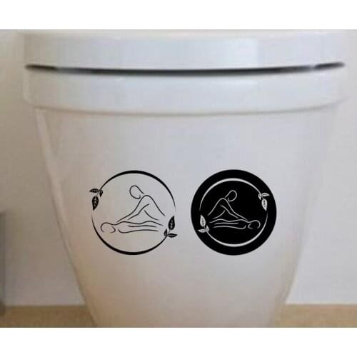 Spa Massage Home Decoration Accessories Wall Decals Toilet Stickers Vinyl 6WS0265