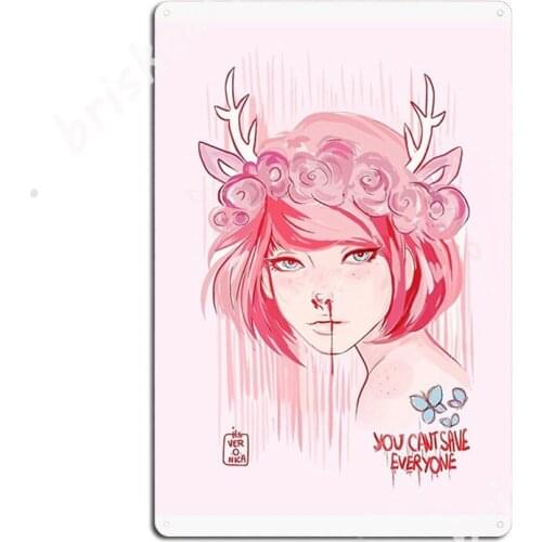 Max Caulfield (Pink) Metal Signs Mural Painting Decoration Garage Club Cinema Garage Tin sign Posters