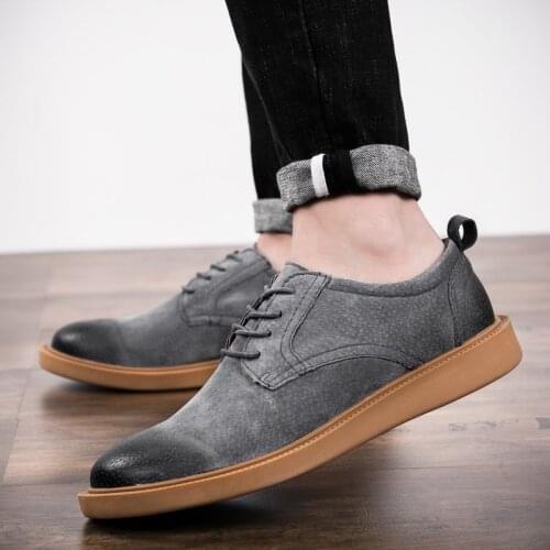 Man Flat Classic Men Shoes cow suede Leather Italian Formal Oxford classic gentle Slip On Mens Flats Male Driving Shoes men