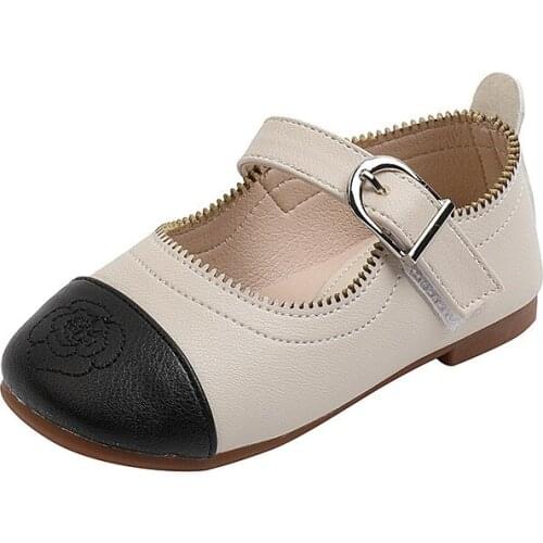 2021 New Kids Shoes Korean Baby Fashion Style Single Shoes Soft Princess Leather Shoes for Wedding Hot In Girls Chic All Match