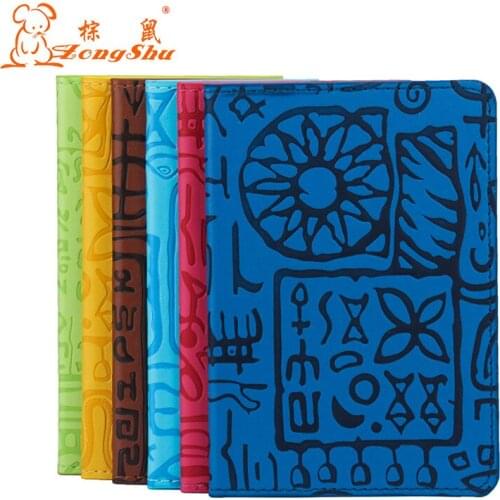 Zongshu passport New PU Leather Passport Holder Protector Wallet Business Card Holder Soft Passport Cover PU Leather