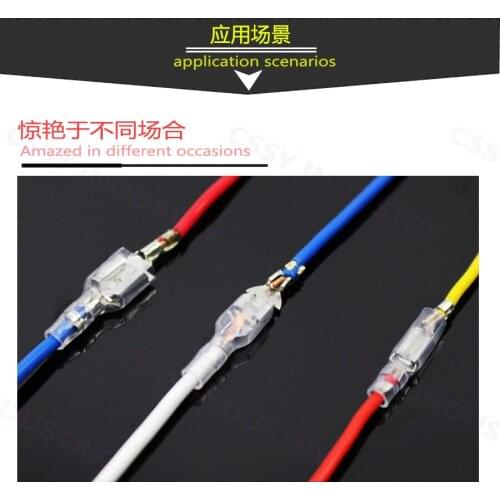 100PCS/ male and Female Crimp Terminals Sleeving Wire Wrap Connector for 22-10 AWG 0.5mm2-6mm2 2.8mm 6.3mm 4.8mm