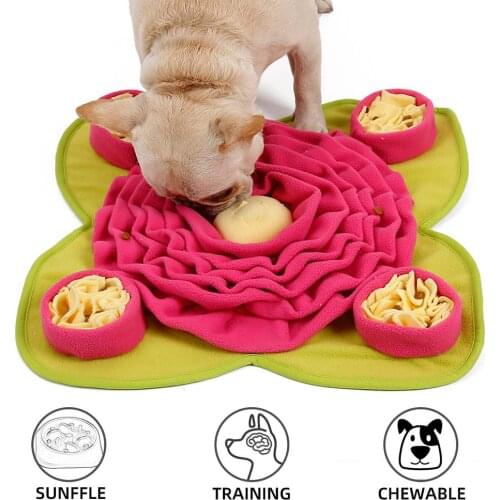 Slow Food Decompression Blanket Snuffling Mat Dog Nose Work Training Snuffle Puzzle Toy