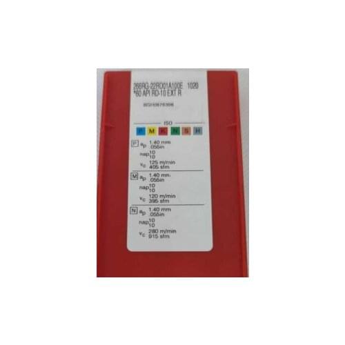 ORIGINAL 10PCS CARBIDE INSERT 266RG-22RD01A100E1020