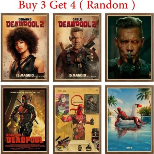 Deadpool 2 poster print Home Decoration Art Printing Wall Posters Vintage Style Poster Fashion Art Print 42X30cm