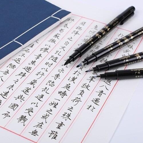 Hand Lettering Calligraphy Pen Drawing Signature Designs Learning Extra Fine Brush Art Supplies School Teacher Supply
