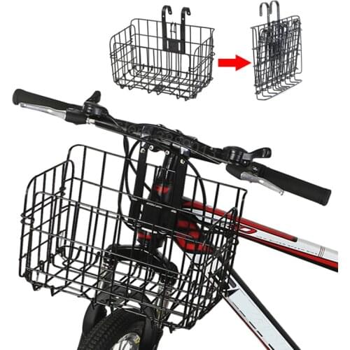 Foldable Bike Pannier Cycling Handlebar Mount Shelf Rear Seat Luggage Storage Folding Cargo Rack Bicycle Baskets For Pet Dogs
