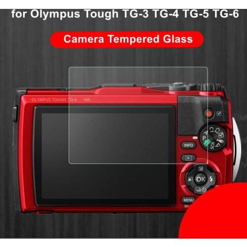Tempered Glass Protector for Olympus Tough TG3 TG-3 TG-4 TG4 TG5 TG-5 TG-6 TG6 Camera LCD Screen Protective Film Protection