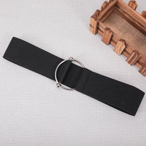 Women Casual Elastic Band Belt Trouser Womens Belt Adjustable Buckle Waistband Designer High Quality Brand Leisure Belts