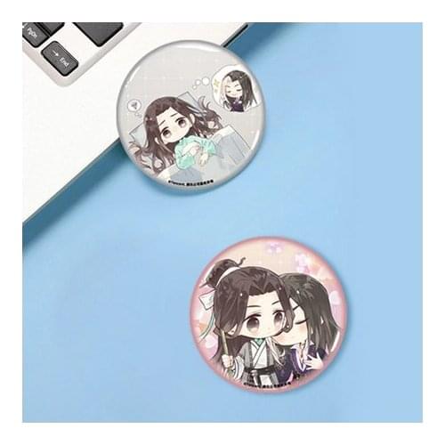 Anime Shanhe Jian Xin Thousand Autumns Shen Jiao Q Version Badge Button Brooch Pin Souvenir Bags Pendant Medal Collection Toy