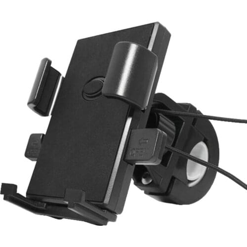 1 PCS Motorcycle Mobile Phone Navigation Bracket Mountain Bike Battery Electric Car Tricycle Takeaway Rider Riding Clip