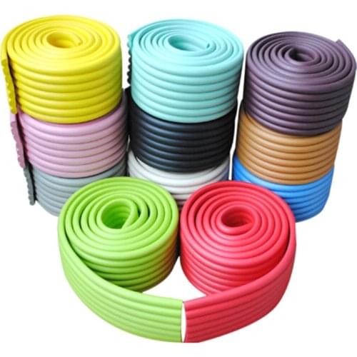 2M Child Protection Table Guard Strip Kid Protection Corner Protector Baby Safety Guards Edge Guards Solid Angle Rubber Bumper